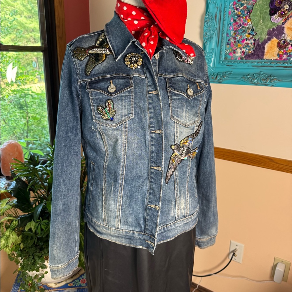 Vintage America Embroidered Denim Jacket